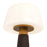 Kuzco Clemence 11" Brown Dimmable LED Table, Espresso Vegan Leather