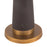 Kuzco Clemence 11" Brown Dimmable LED Table, Espresso Vegan Leather