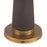 Kuzco Clemence 11" Brown Dimmable LED Table, Espresso Vegan Leather