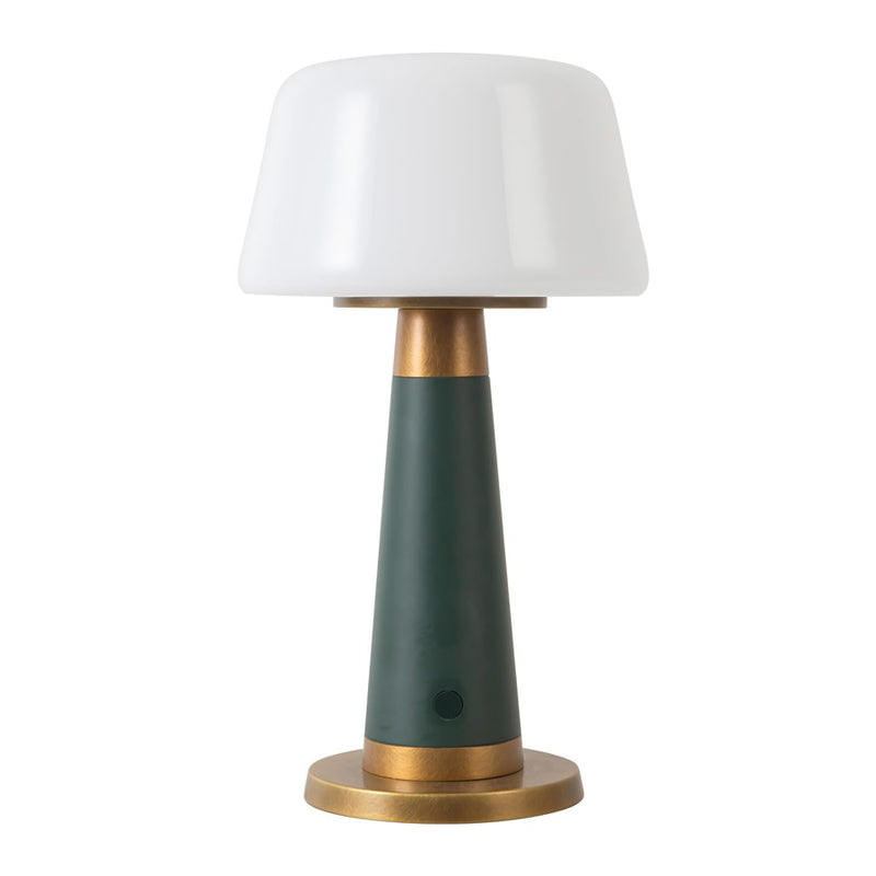 Kuzco Clemence 11" Green Dimmable LED Table Lamp, Pine Green