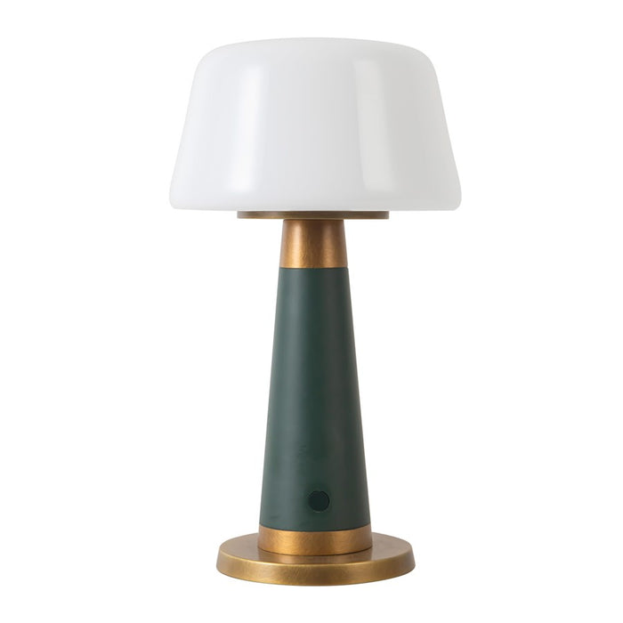 Kuzco Clemence 11" Green Dimmable LED Table Lamp, Pine Green
