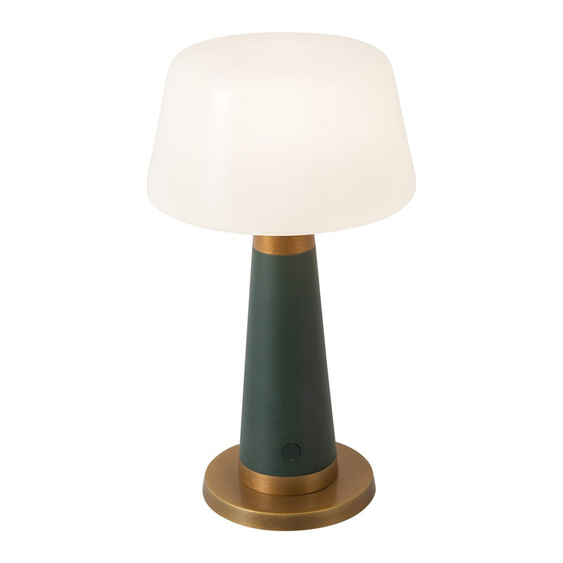 Kuzco Clemence 11" Green Dimmable LED Table Lamp, Pine Green