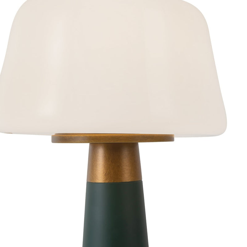Kuzco Clemence 11" Green Dimmable LED Table Lamp, Pine Green