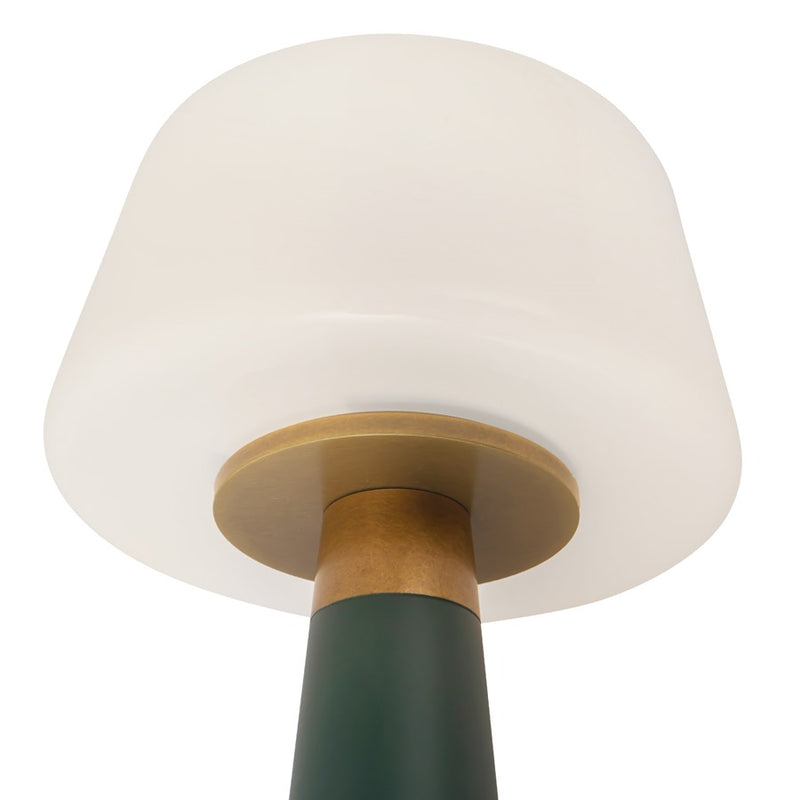 Kuzco Clemence 11" Green Dimmable LED Table Lamp, Pine Green