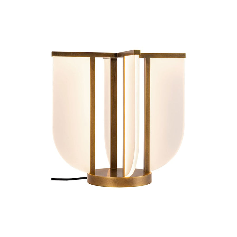 Alora Anders 15" Table Lamp, Vintage Brass - TL336815VB