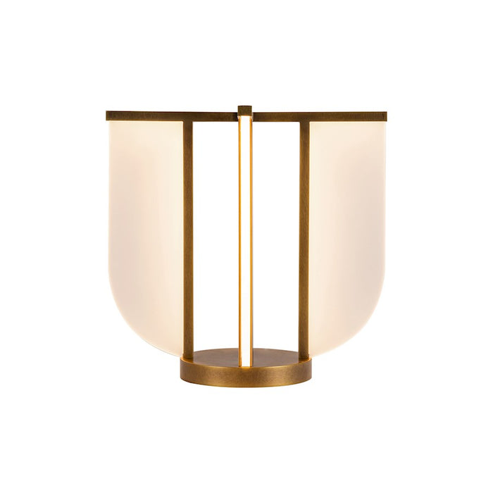 Alora Anders 15" Table Lamp, Vintage Brass