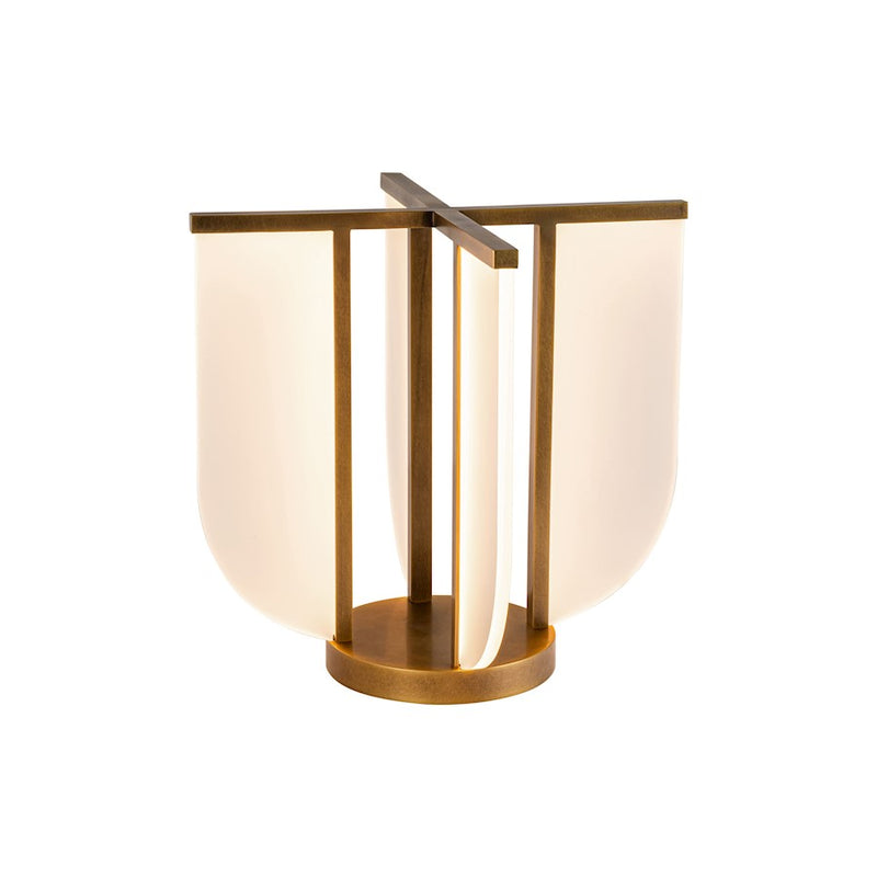 Alora Anders 15" Table Lamp, Vintage Brass