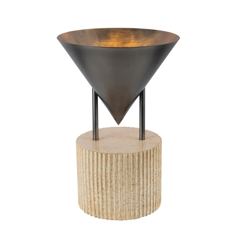 Kuzco Versus 15" Aged Steel Table Lamp, Aged Steel - TL341015STA