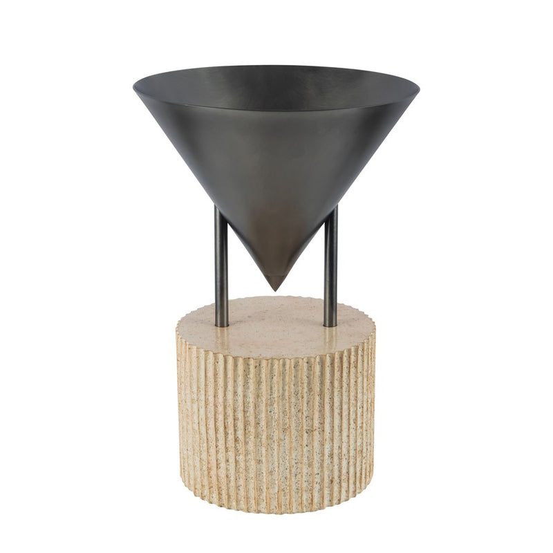 Kuzco Versus 15" Aged Steel Table Lamp, Aged Steel