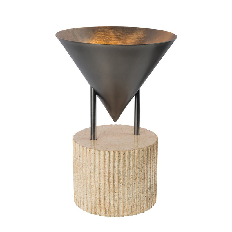 Kuzco Versus 15" Aged Steel Table Lamp, Aged Steel