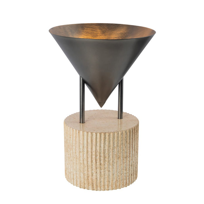 Kuzco Versus 15" Aged Steel Table Lamp, Aged Steel