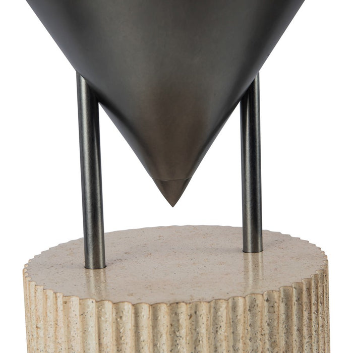 Kuzco Versus 15" Aged Steel Table Lamp, Aged Steel