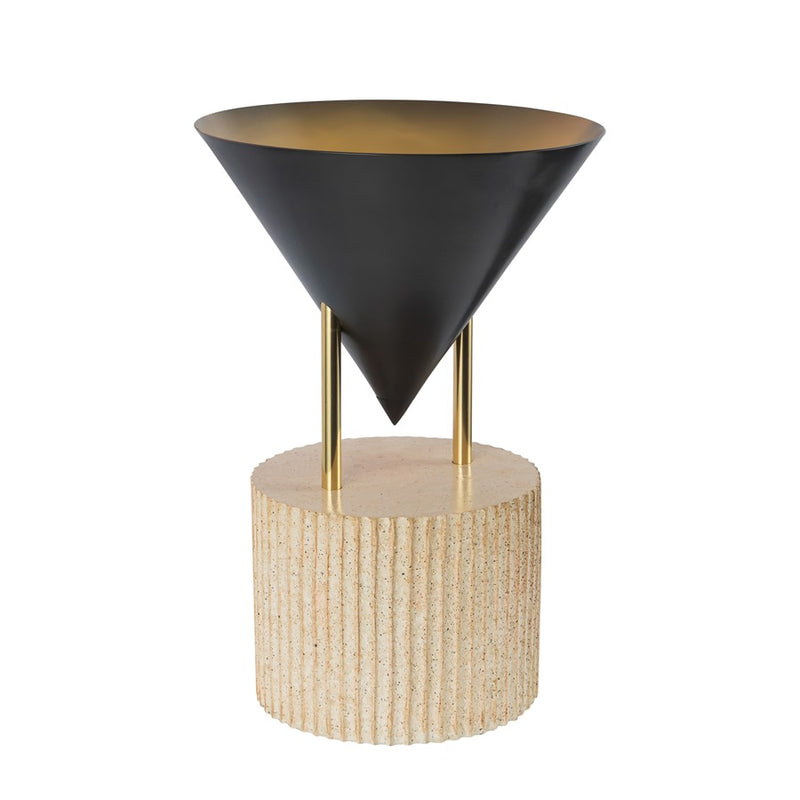Kuzco Versus 15" Black Table Lamp, Urban Bronze