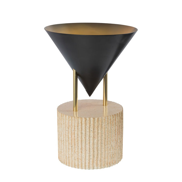 Kuzco Versus 15" Black Table Lamp, Urban Bronze