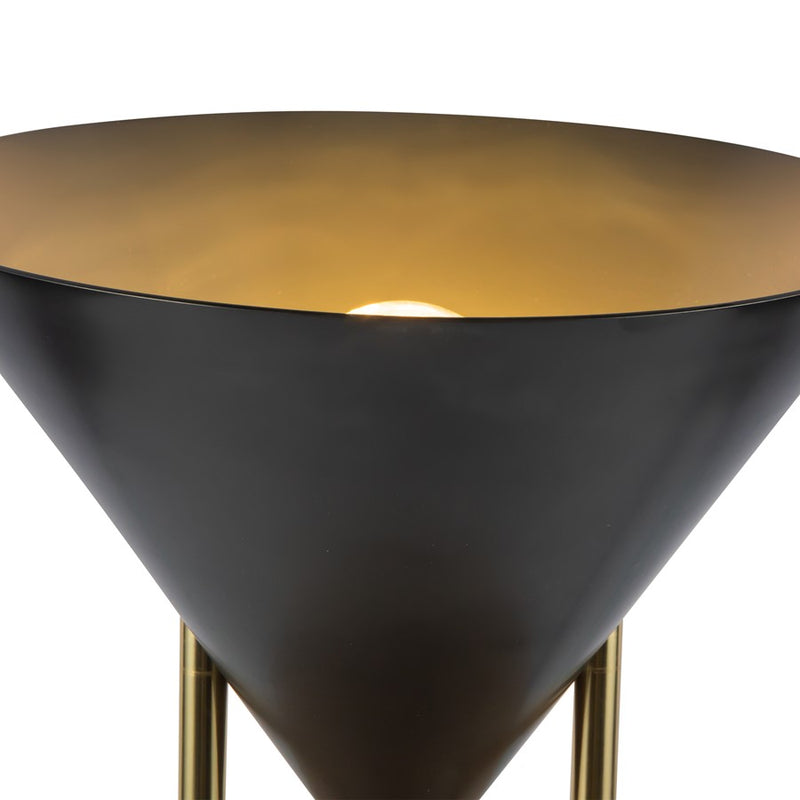 Kuzco Versus 15" Black Table Lamp, Urban Bronze