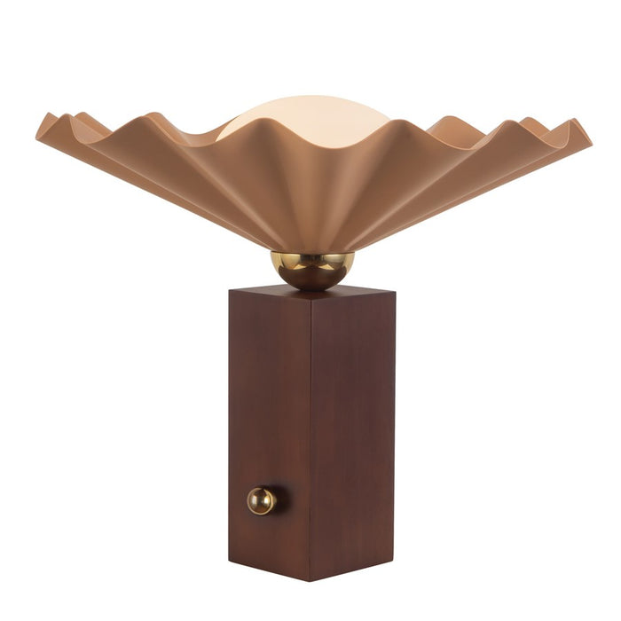 Kuzco Furrow 14" Red Table Lamp, Peach - TL354116PEC
