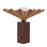 Kuzco Furrow 14" Red Table Lamp, Peach