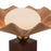 Kuzco Furrow 14" Red Table Lamp, Peach