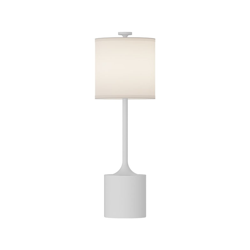 Kuzco Alora Mood Issa 26in Table Lamp | Mid-Century White/Ivory Linen Aluminum and Steel | Living Room & Bedroom Accent | 26 in H | Model TL418726WHIL
