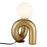 Alora Mood Sadie 1 7" Light Table Lamp, Brushed Gold