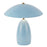 Kuzco Poppy 12" LED Table Lamp, Cerulean/Steel Shade