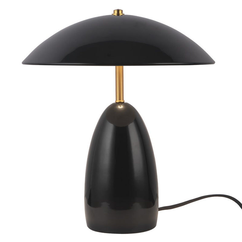 Kuzco Poppy 12" Blk Dim LED Table Lamp, Glossy Blk - TL437012GBK