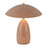 Kuzco Poppy 12" LED Table Lamp, Peach/Steel Shade