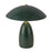 Kuzco Poppy 12" LED Table Lamp, Pine Green/Steel Shade