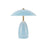 Kuzco Poppy 9" LED Table Lamp, Cerulean/Steel Shade - TL437409CER