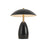 Kuzco Poppy 9" Black Dimmable LED Table Lamp, Glossy Black