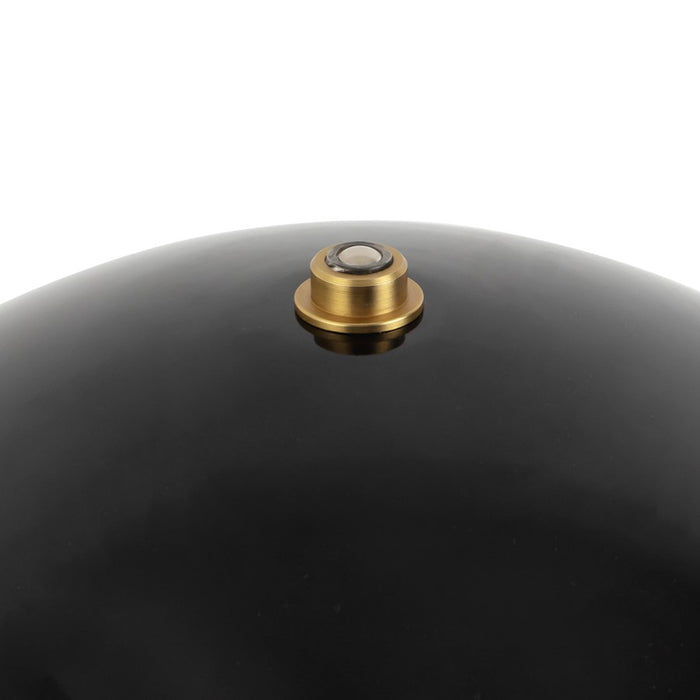 Kuzco Poppy 9" Black Dimmable LED Table Lamp, Glossy Black