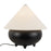 Kuzco Rowan 17" Black Table Lamp, Matte Black/White Linen