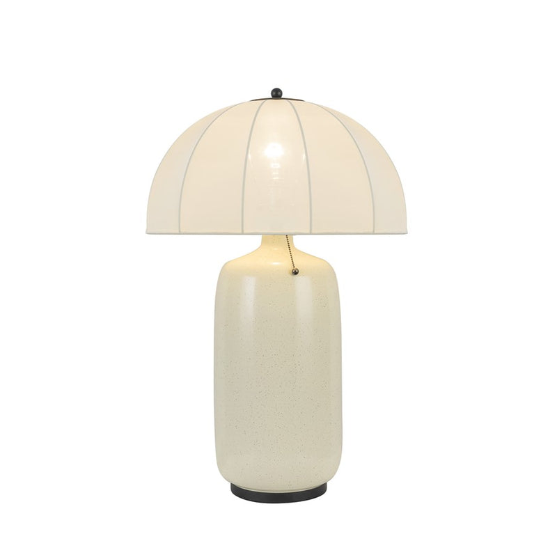 Kuzco Crosby 18" Socket Table Lamp, Matte Black/Spandex Shade - TL661018MB
