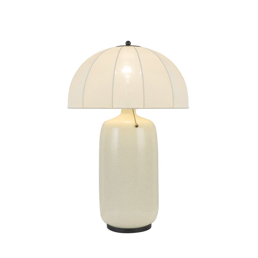 Kuzco Crosby 18" Socket Table Lamp, Matte Black/Spandex Shade - TL661018MB