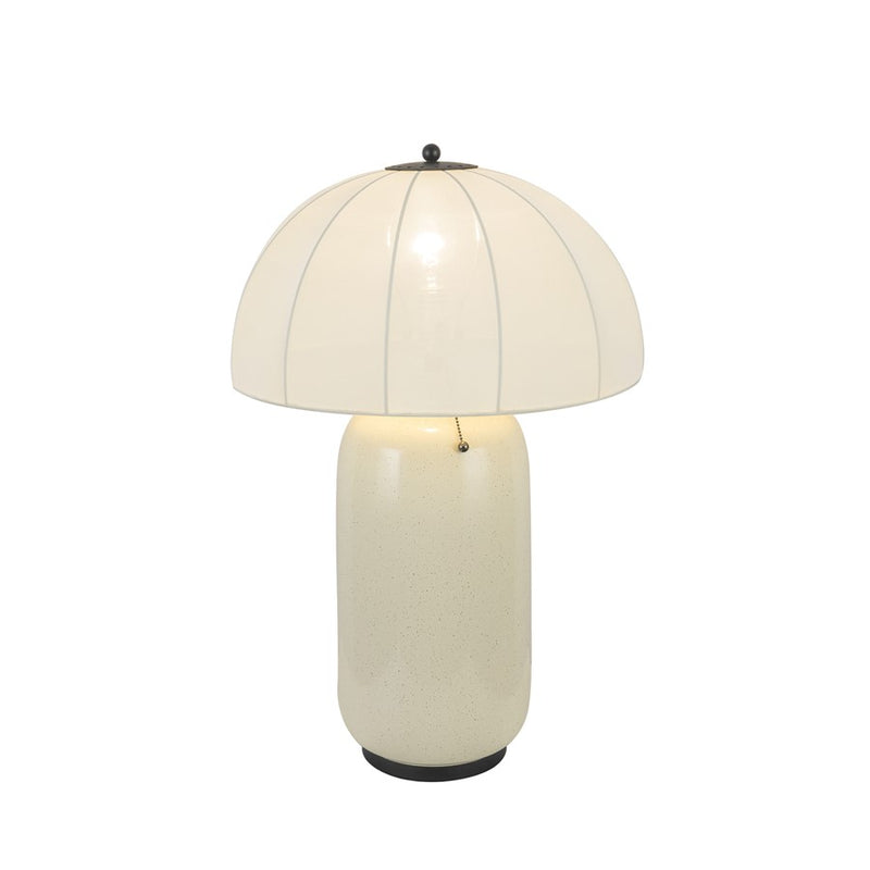 Kuzco Crosby 18" Socket Table Lamp, Matte Black/Spandex Shade
