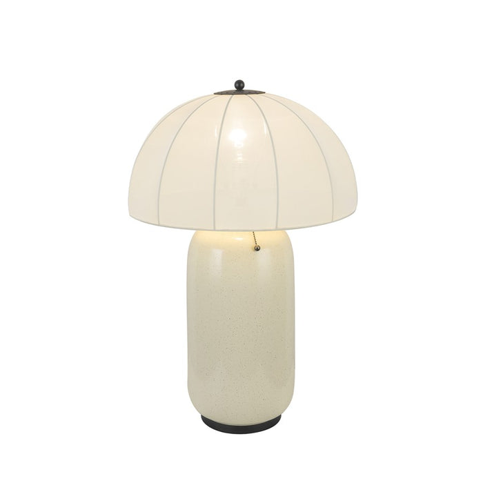 Kuzco Crosby 18" Socket Table Lamp, Matte Black/Spandex Shade