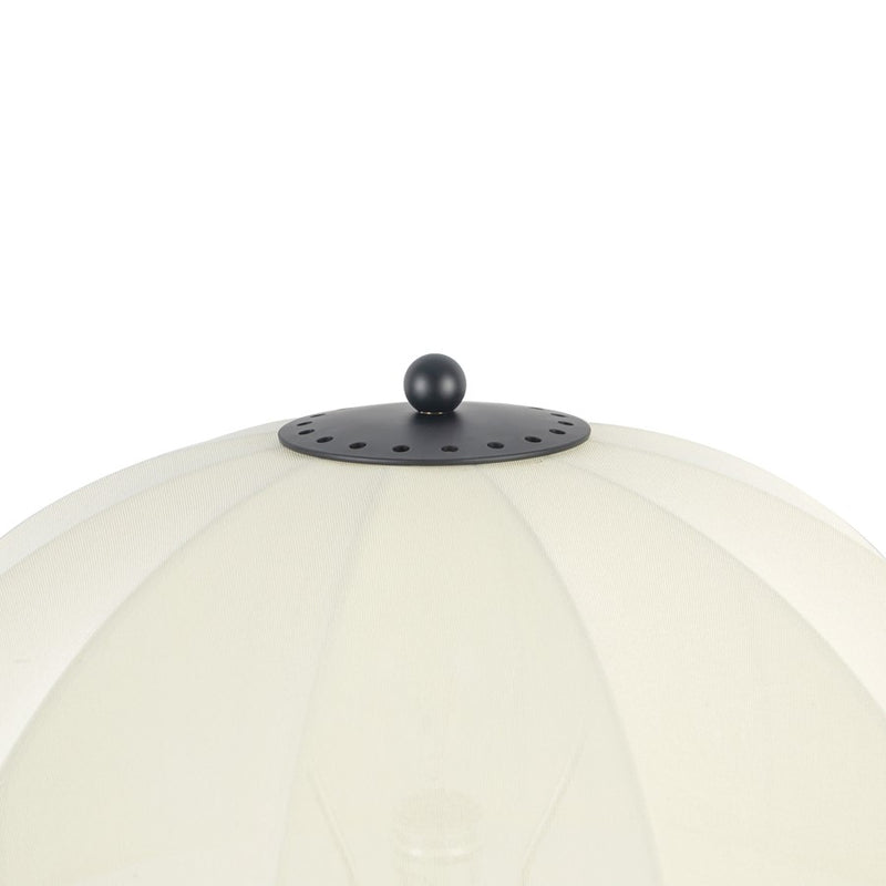 Kuzco Crosby 18" Socket Table Lamp, Matte Black/Spandex Shade