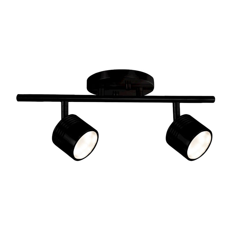 Kuzco Lyra 15in 1-Light Track Light | Modern Black Die-Cast Aluminum and Frosted Glass | Kitchen Island & Accent Lighting | 800lm | Model TR10015-BK
