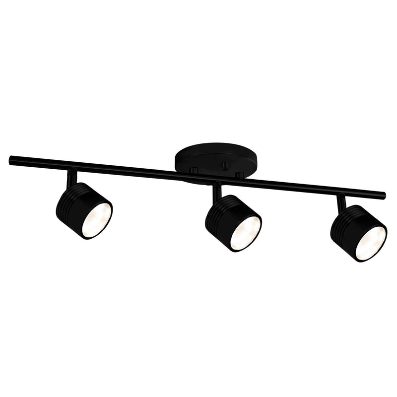 Kuzco Lyra 22in LED Track Light | Modern Black Aluminum and Diffusive Glass | Kitchen & Living Room Accent | 1200lm 3000K 90CRI | Model TR10022-BK