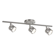 Kuzco Lyra 22in 1-Light Track Light | Modern Brushed Nickel and Diffusive Glass Lens | Kitchen & Living Room Accent | 1200lm 3000K | Model TR10022-BN