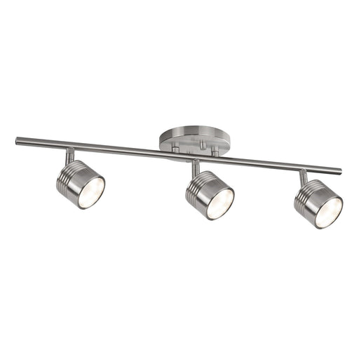 Kuzco Lyra 22in 1-Light Track Light | Modern Brushed Nickel and Diffusive Glass Lens | Kitchen & Living Room Accent | 1200lm 3000K | Model TR10022-BN