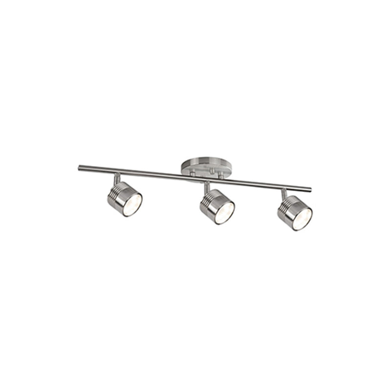 Kuzco Lyra 22in 1-Light Track Light | Modern Brushed Nickel and Diffusive Glass Lens | Kitchen & Living Room Accent | 1200lm 3000K | Model TR10022-BN