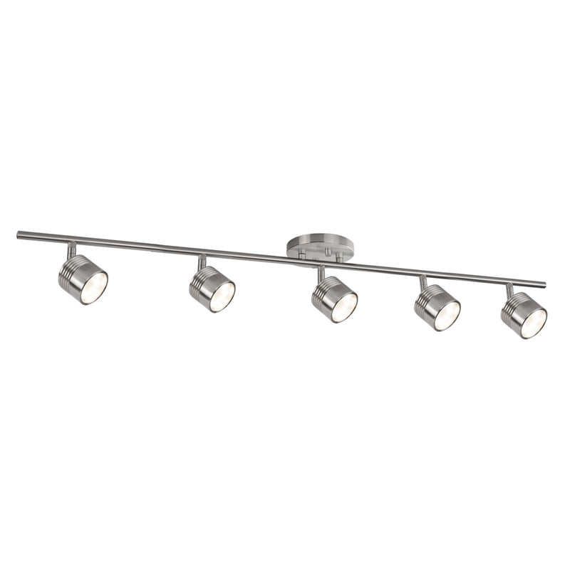 Kuzco Lyra 36in 1-Light Track Light | Modern Brushed Nickel and Diffusive Glass Lens | Living Room & Kitchen Accent | Model TR10036-BN