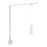 Kuzco Remuda 2" White Dimmable LED Trilo Wall Kit 4000K, Wht - TR1W4-P71602-WH