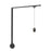 Kuzco Eloa 3" Black Dimmable LED Trilo Wall Kit 4000K, Blk - TR1W4-P89703-BK