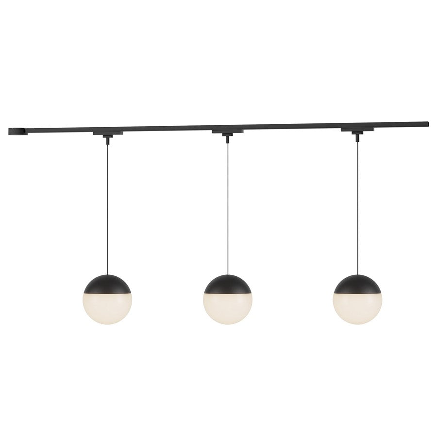 Kuzco Monae 81" Black Dimmable LED Trilo Ceiling Kit 3000K, Blk - TR3C-P11707-BK