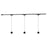 Kuzco Faria 38" Black Dimmable LED Trilo Ceiling Kit, Blk - TR3C-P26903-BK