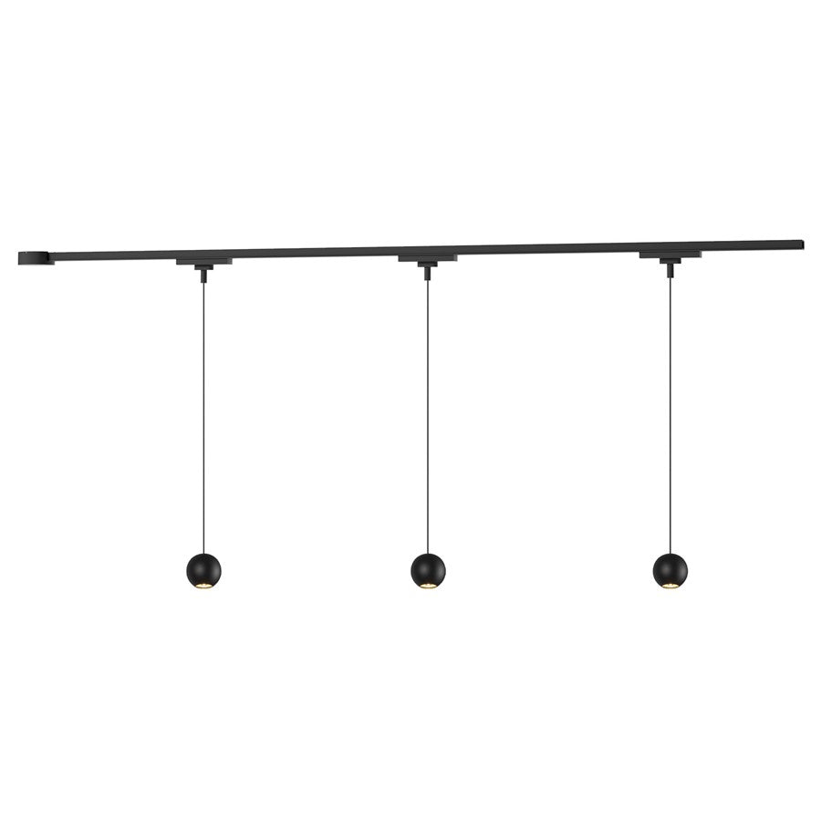Kuzco Faria 38" Black Dimmable LED Trilo Ceiling Kit, Blk - TR3C-P26903-BK