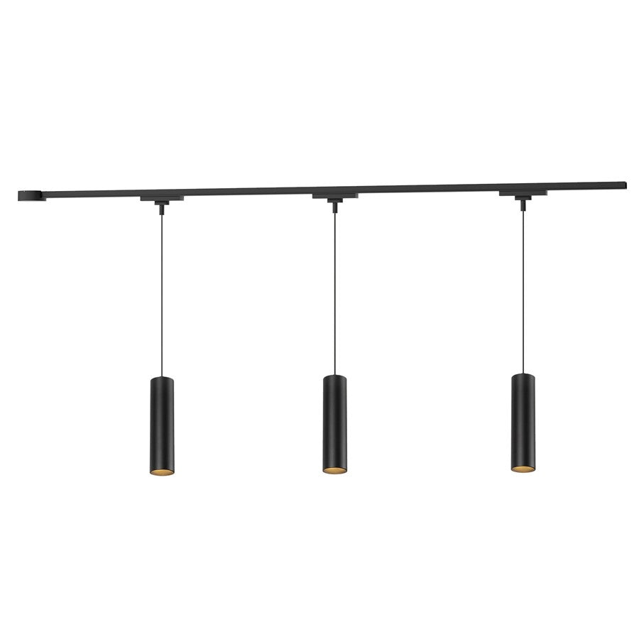 Kuzco Remuda 81" Black Dimmable LED Trilo Ceiling Kit 3000K - TR3C-P71602-BK