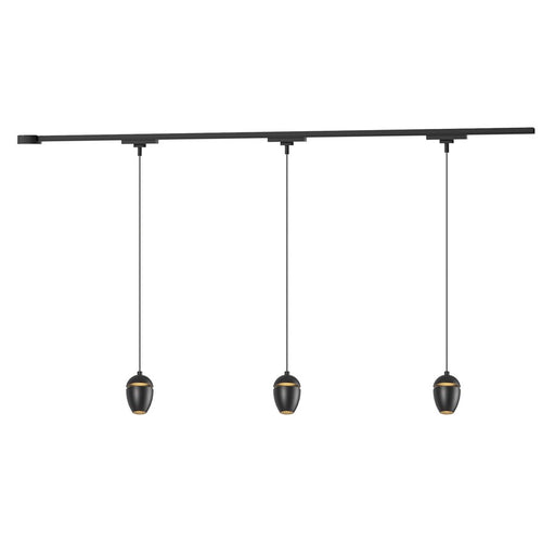 Kuzco Eloa 38" Black Dimmable LED Trilo Ceiling Kit 3000K, Blk - TR3C-P89703-BK